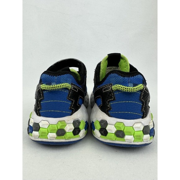 Skechers Mega Craft 2.0 Boys Size 1 Blue Green Casual Shoes Sneakers 402204L - Picture 4 of 8